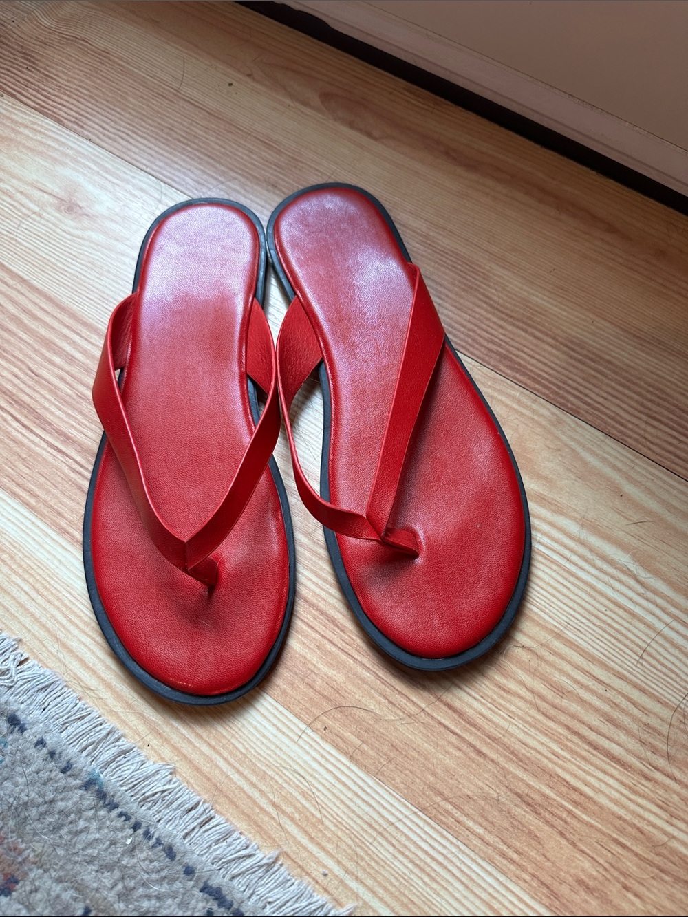 Red Flip Flops